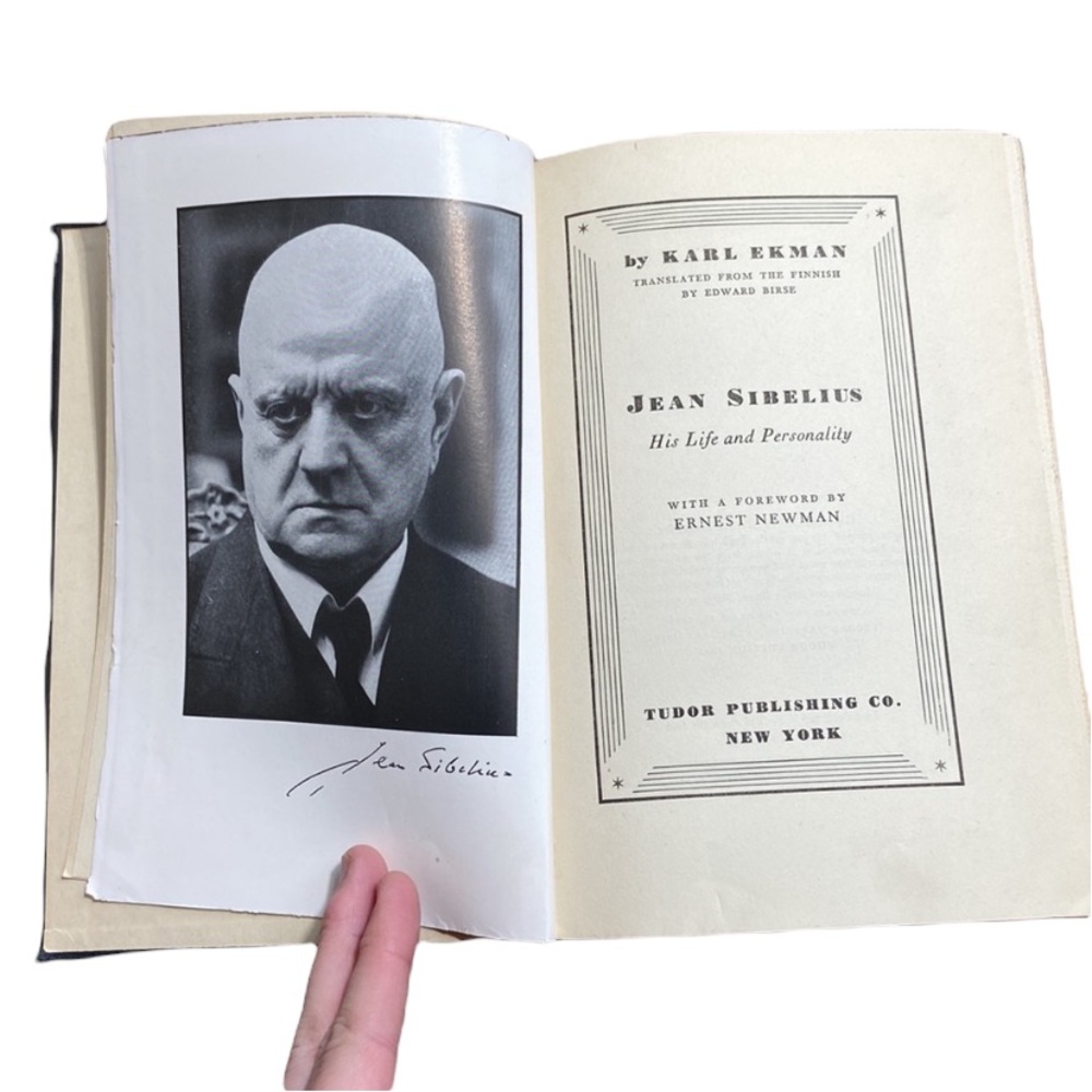 Jean Sibelius His Life and Personality by Karl Ekman Hard Cover Vintage Book